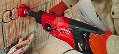 Использование коронки для подрозетников по кирпичу Hilti 68S SPX-L