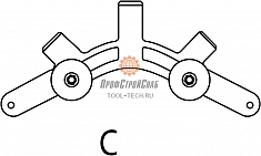 Сегмент C роторного трубореза для ПВХ труб Reed In-Line Rotary Pipe Cutter PLAS2