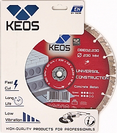 Упаковка диска алмазного сегментного Keos Universal Construction 230 мм Упаковка диска алмазного сегментного Keos Universal Construction 230 мм